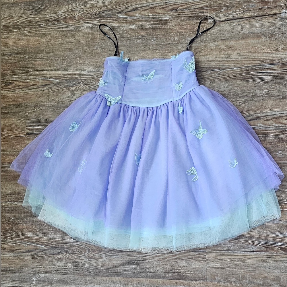 Forever 21 Light Blue Tulle Skirt